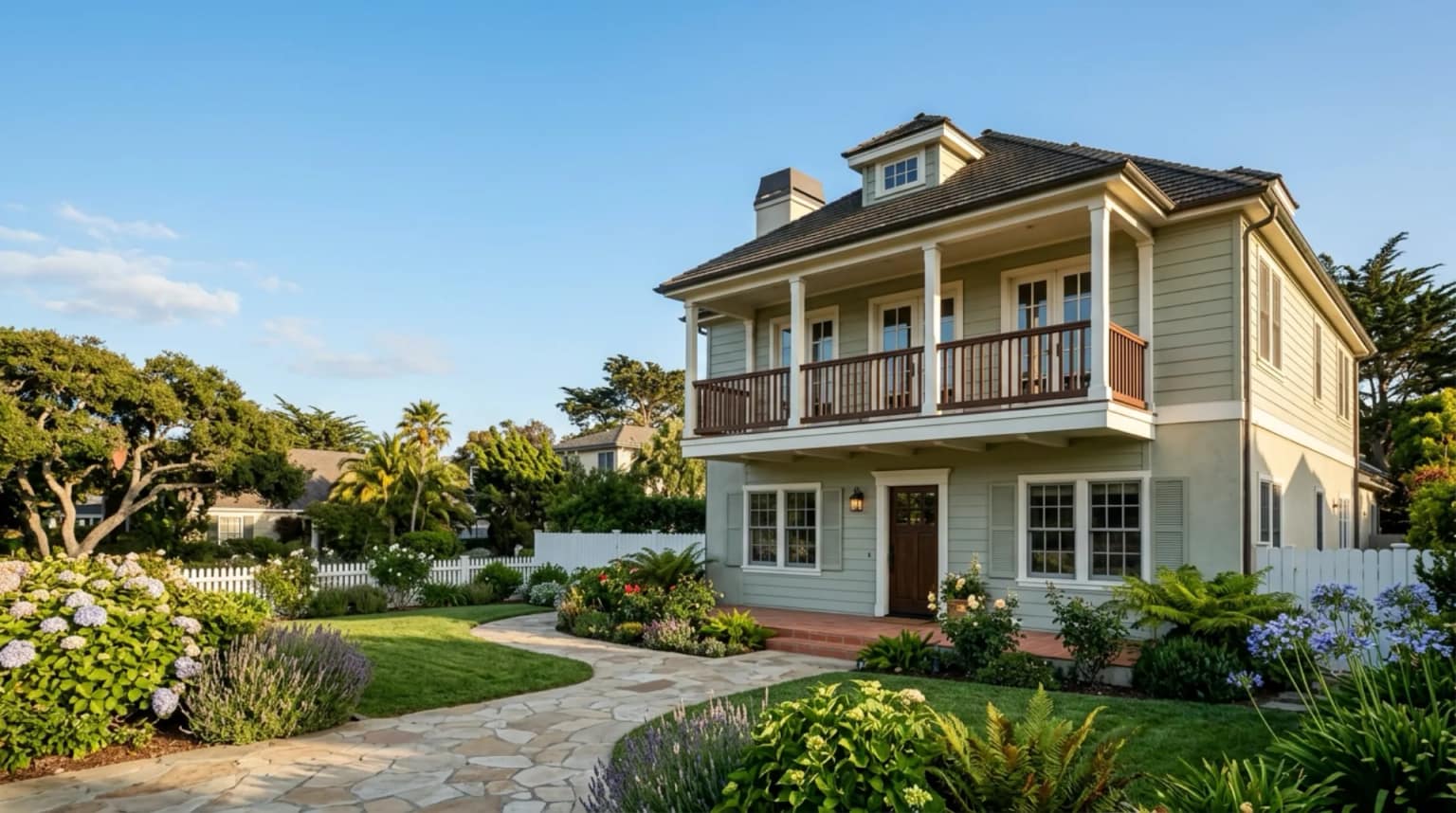 A Monterey Colonial home in a coastal California neighborhood — Monterey, California service area