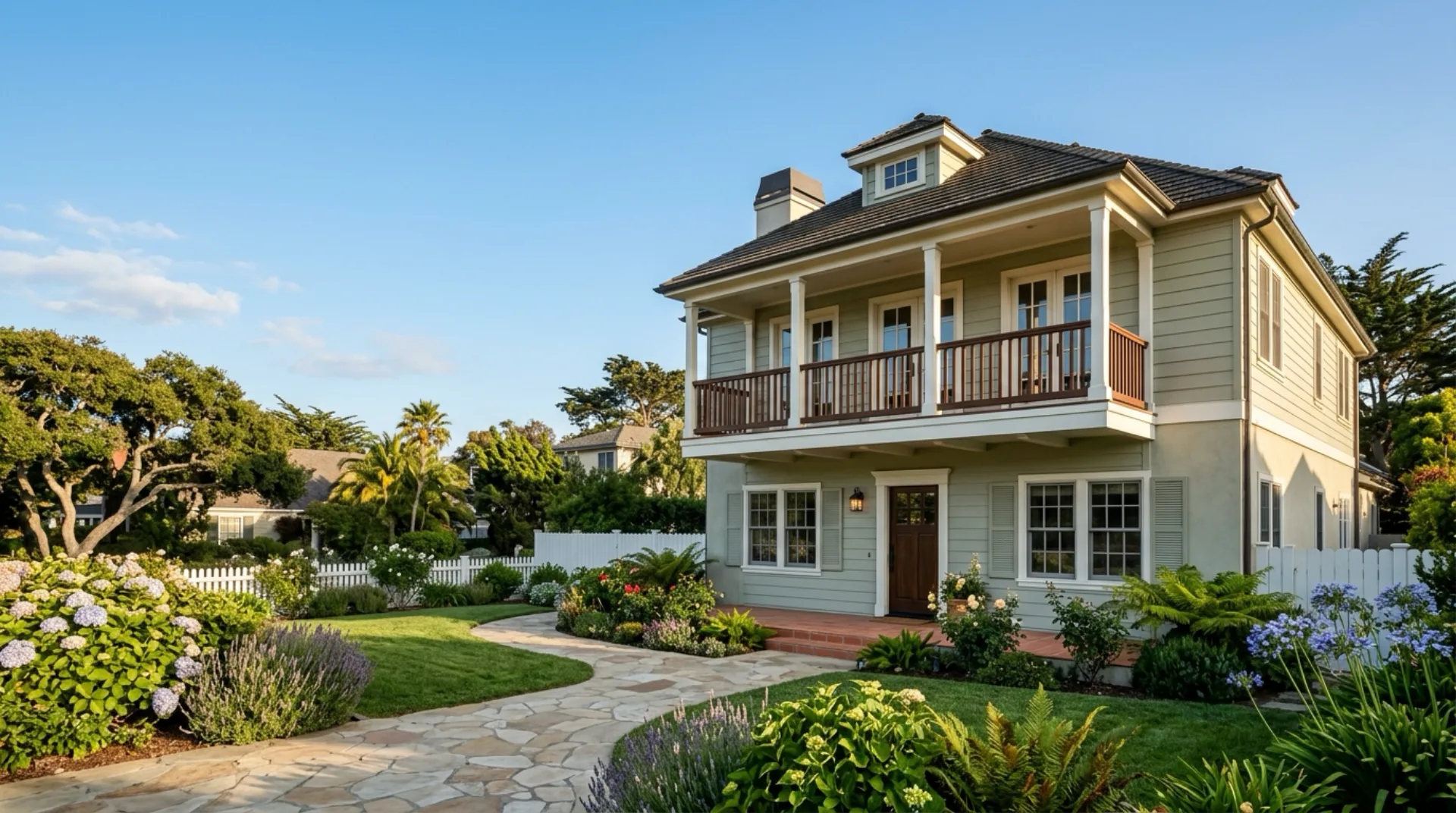 A Monterey Colonial home in a coastal California neighborhood — Monterey, California service area